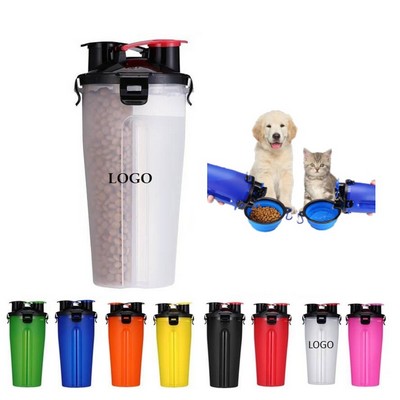 Portable Drinking Cup for Pet Water and Food