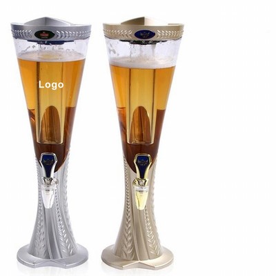 3L Beer Tower Drink Dispenser with LED Lights