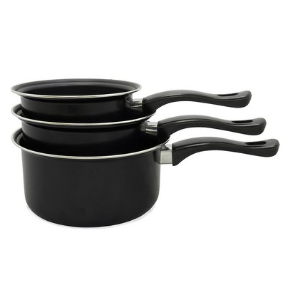 3 Piece Carbon Steel Sauce Pan Set