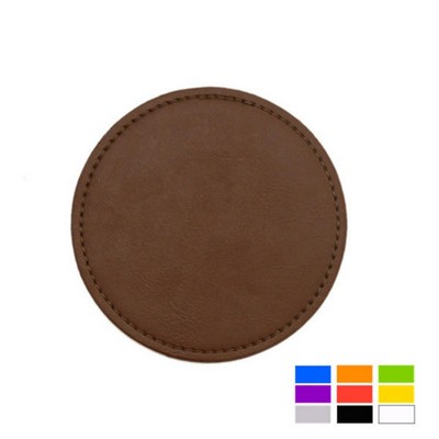 PU Leather Round Coaster