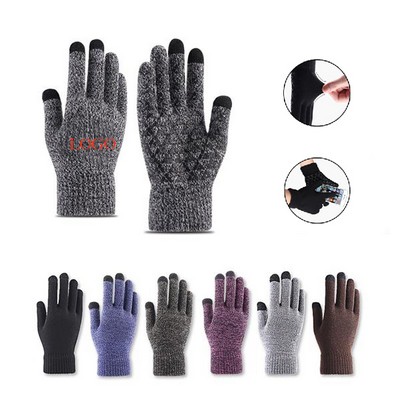 Anti-Slip Touch Screen Knit Gloves