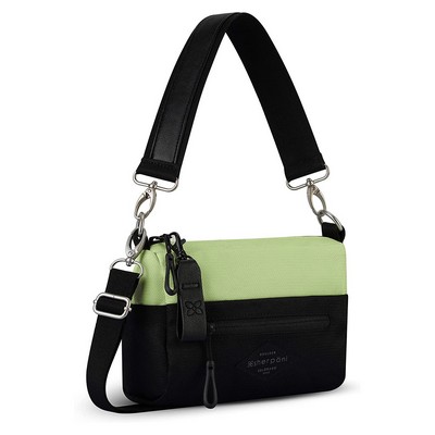 Sherpani® Skye Mini Crossbody, Black/Butterfly Green