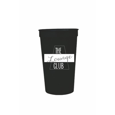 22 Oz. Black Stadium Cup