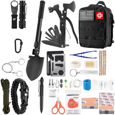 Outdoor Camping Survival Tactical Equipment Multiple Function Tool Bag Set