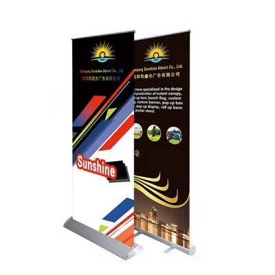 Heavy Duty Full Aluminum Stand - Roll Up Retractable Banner