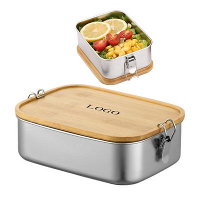 Bento Box with Bamboo Cutting Board Lid