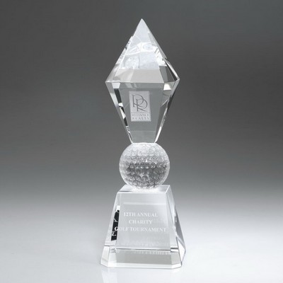 11" Crystal Award - Golf Scepter