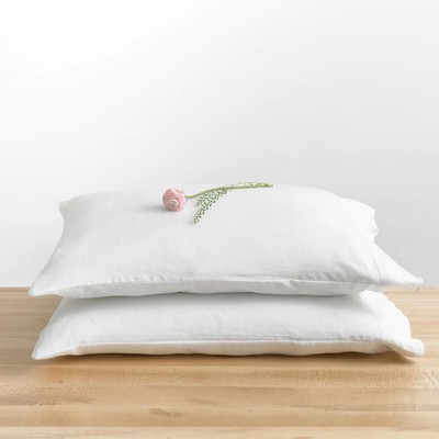 French Linen Pillow Case Set of 2, 100% Linen (Standard and King Sizes)