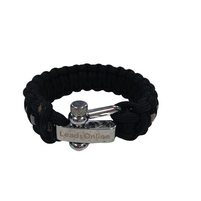 Paracord Bracelet With Adjustable Shackle