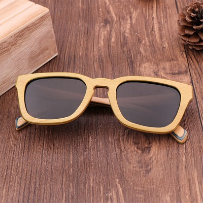 Retro Wood Grain Sunglasses