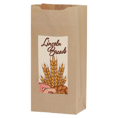 Natural Kraft 8# SOS Bag with Full Color Digital Print (6 1/4 x 3 13/16 x 12 1/2)