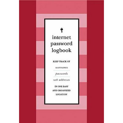 Internet Password Logbook (Red Leatherette) (Keep track of usernames, passw