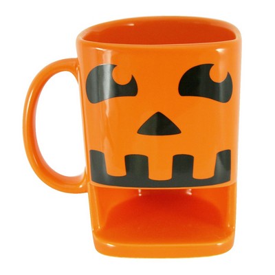 Custom Ceramic Jack-O'-Lantern Face Mug