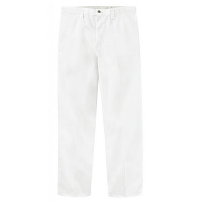 Dickie's® Men's Industrial Flat Front Food Processing Pants - White