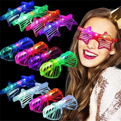 Light Up Shutter Shade Led Glasses