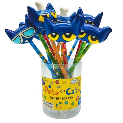 Pete the Cat Squishy Top Pens - Black Ink (Case of 144)