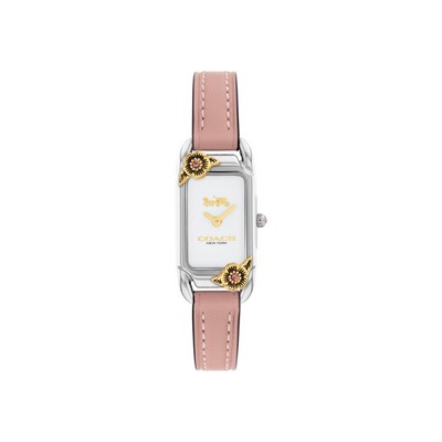 Coach® Cadie Ladies Stainless Steel Watch w/Blush Calfskin Strap