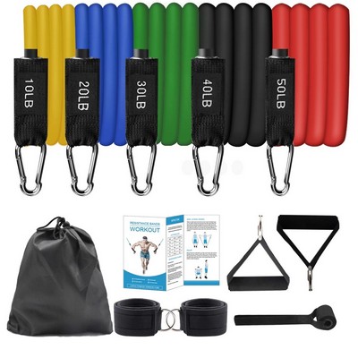 11pcs Resistance Bands Set Portable Gym Accessories Perfect