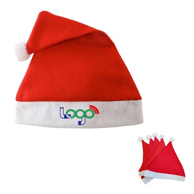 Non-woven Christmas Santa Holiday Hat