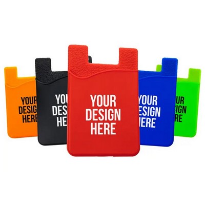 Silicone Stick-On Phone Card Holder Wallet