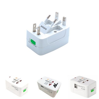 Universal Travel Adapter W/Usb Port