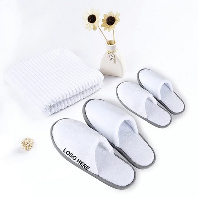 Hotel Coral Fleece EVA Slippers