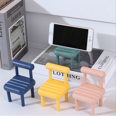 2 1/3" Creative Desk Ornament/Chair Shape Mobile Phone Stand