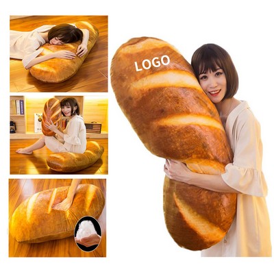 39.3" 3D Simulation Bread Plush Pillow