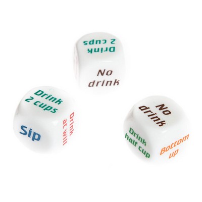 Plastic Fun Creative Wine dice Game