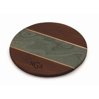 Campello Lazy Susan Marble Board Green