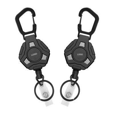 Retractable Tactical Gear Keychain