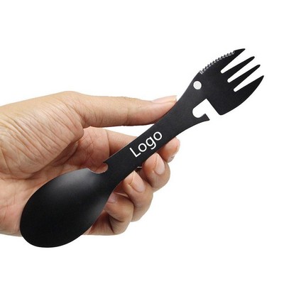 5-in-1 Multi-Function Stainless Steel Titanium Spork Utensil