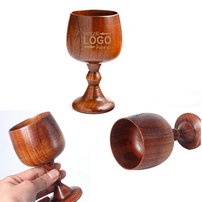 Vintage Wooden Goblet Cup