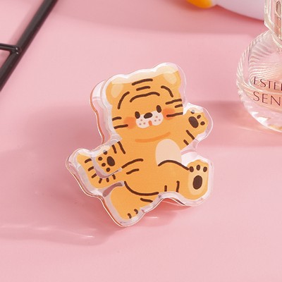 Tiger Acrylic Paper Photo Album Memo Clip Bag Binder Sealing Clip Food Bag Clamp-Two Sides Printing