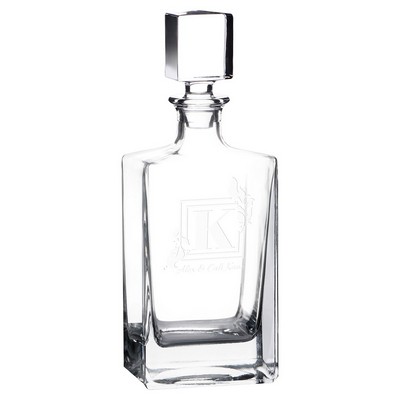 Rectangle Glass Decanter with Gift Box, 810 ml