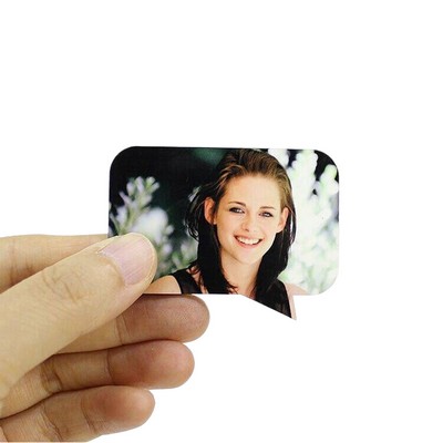 Rectangle Speech Bubble Sublimation MDF Fridge Magnet