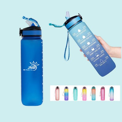 32 oz Motivational Water Bottle