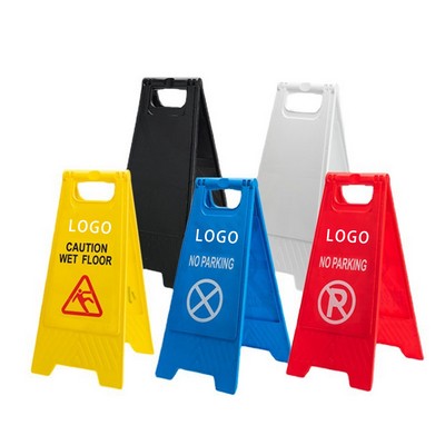 Plastic Standing Warning Sign