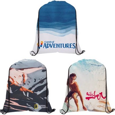 Full Color Dye Sublimated Drawstring Backpack