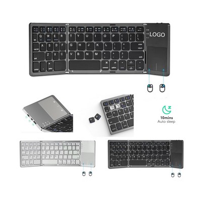 Foldable Bluetooth Keyboard with Touchpad