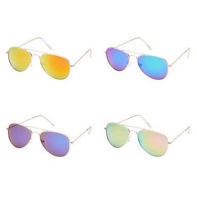 Weekend Gradient Color Lens Aviator Sunglasses