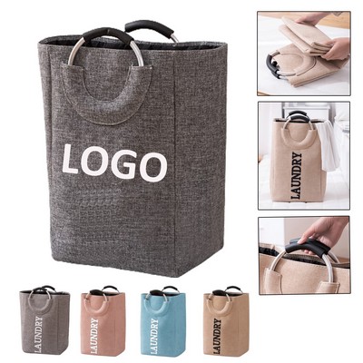 Handle-Top Large Collapsible Laundry Hamper