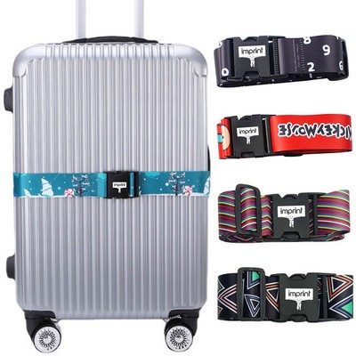 72" Adjustable Sublimation Luggage Strap