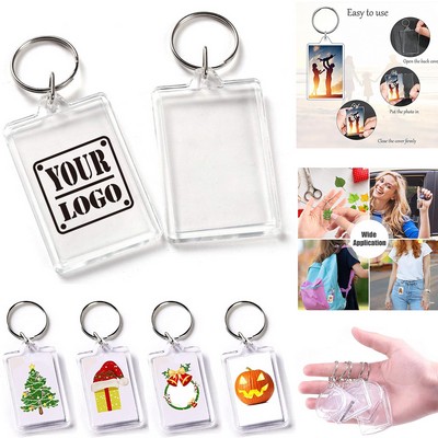 Acrylic Picture Frame Keychain