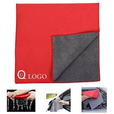 11.8 X 23.6 Inch Car Microfiber Double-Faced Drying Towel