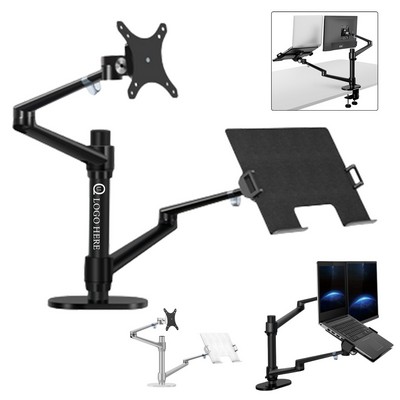 2-In-1 Laptop And Monitor Desk Mount Stand