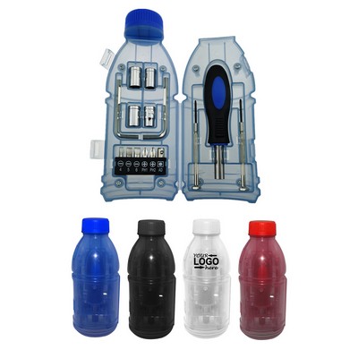 Beverage bottle type tool set