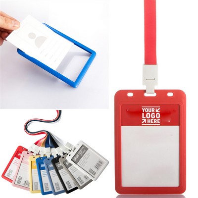 Enlarged ID Card Badge Holder with Lanyard