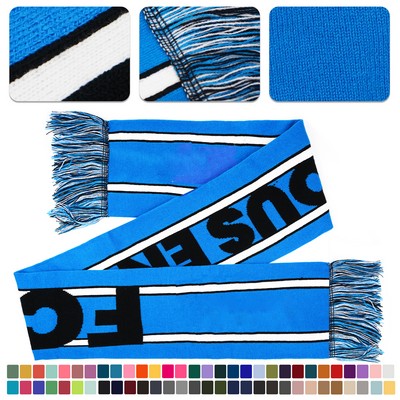 Customizable Knitted Sports Scarf