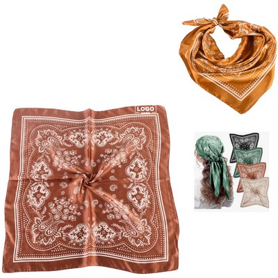 Satin Head Scarves and Bandanas for Women